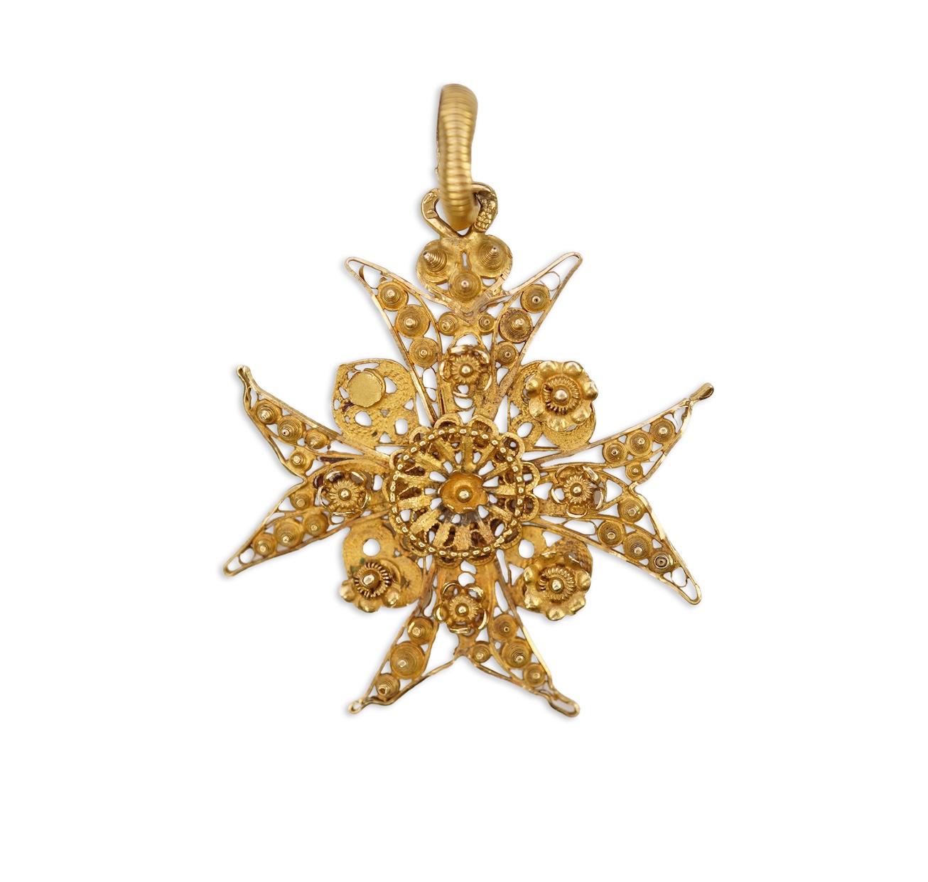 A Victorian gold pendant, 1830s